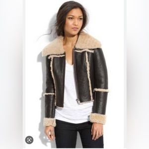 Trouve Genuine Shearling Jacket